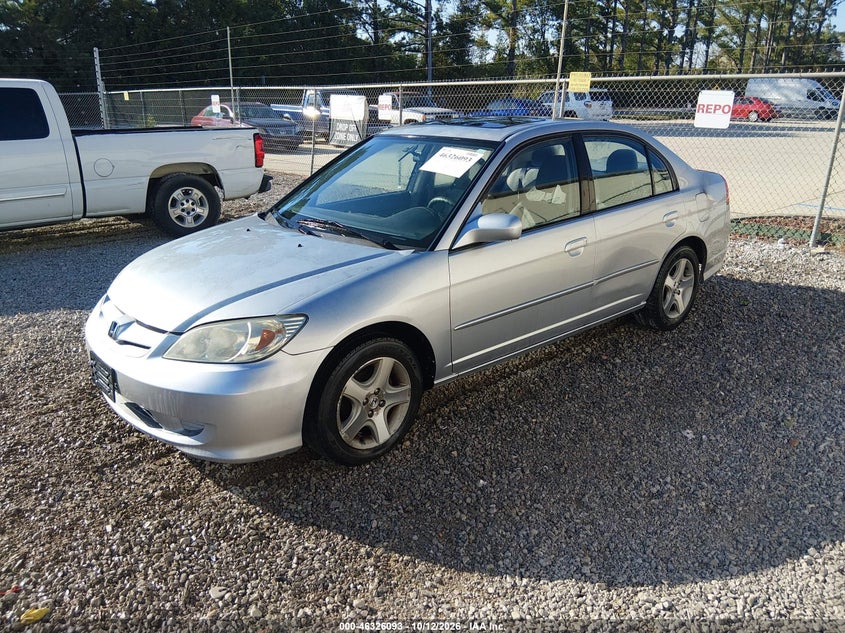 HONDA CIVIC 2005 VIN 2HGES26865H566001