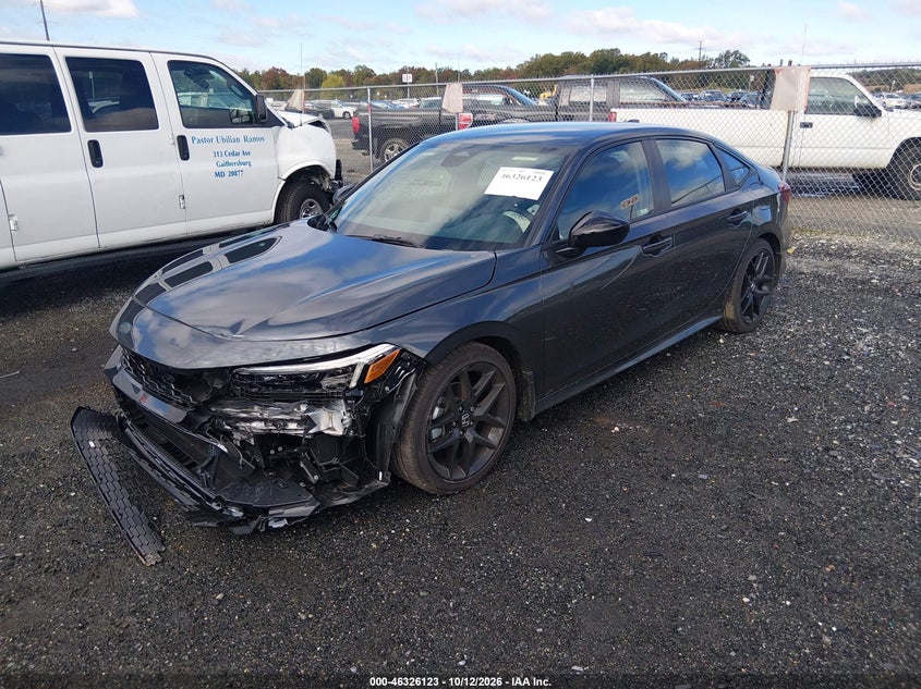 Vin: 2hgfe2f58th609395, lot: 46826376, honda civic sport 20262