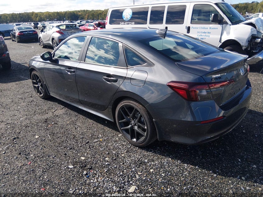 Vin: 2hgfe2f58th609395, lot: 46826376, honda civic sport 20263