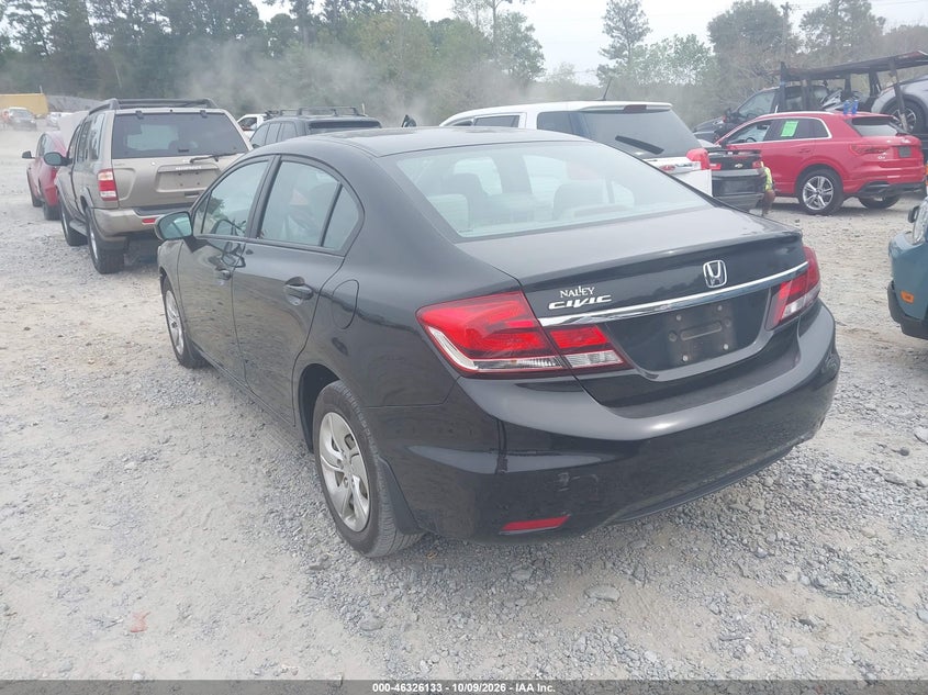 Vin: 19xfb2f5xfe061018, lot: 46826386, honda civic lx 20153