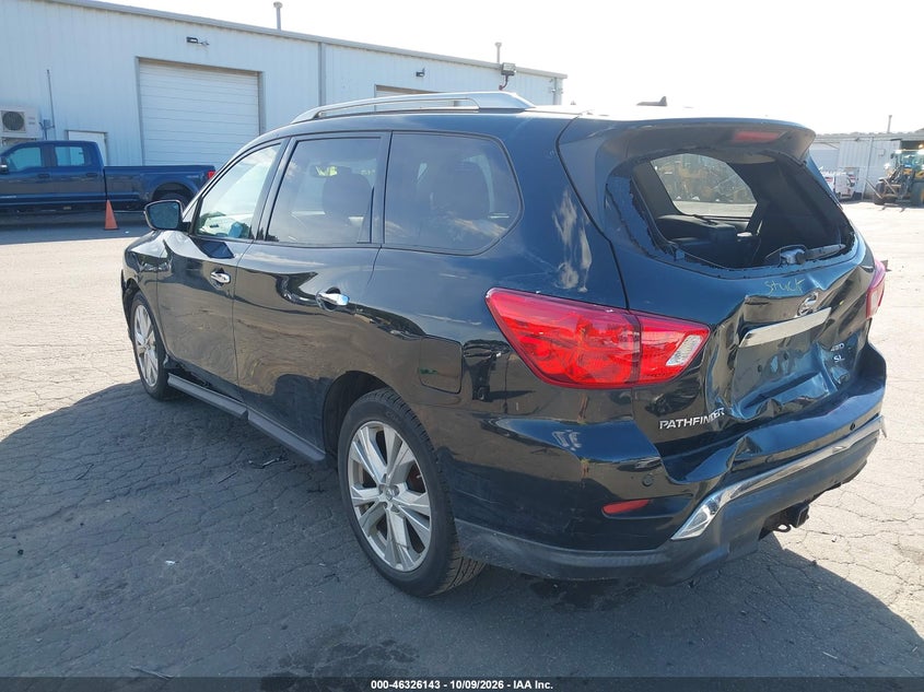 Vin: 5n1dr2mm3jc607778, lot: 46826396, nissan pathfinder sl 20183