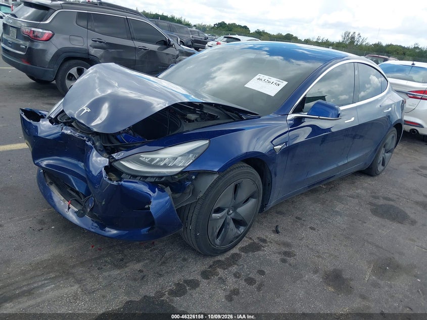 Vin: 5yj3e1eaxkf322705, lot: 46826411, tesla model 3 long range/mid range/standard range/standard range plus 20192
