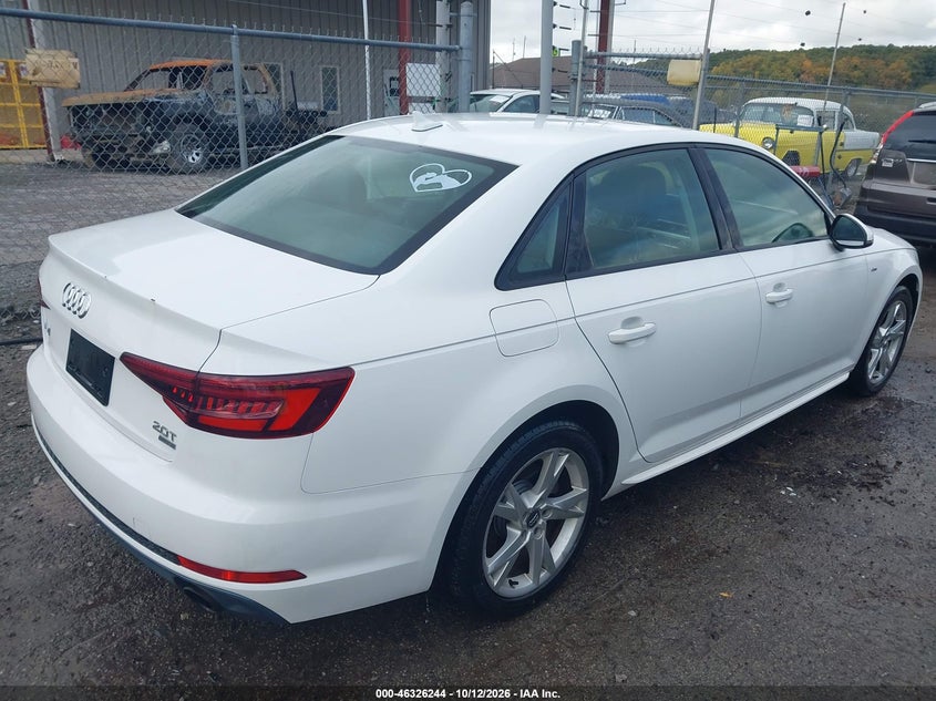Vin: waukmaf49jn006961, lot: 46826497, audi a4 2.0t tech ultra premium/2.0t ultra premium 20184