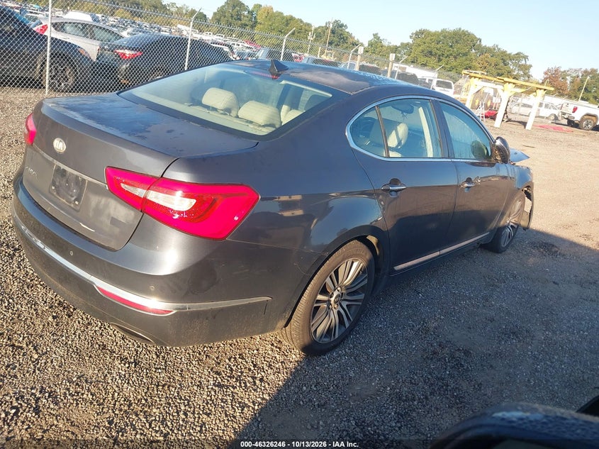 Vin: knaln4d7xe5145776, lot: 46826500, kia cadenza premium 20144