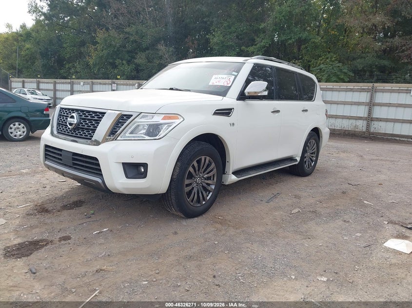 Vin: jn8ay2ne6k9756173, lot: 46826524, nissan armada platinum 20192