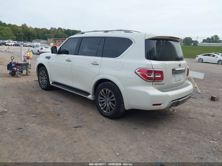 Vin: jn8ay2ne6k9756173, lot: 46826524, nissan armada platinum 20193