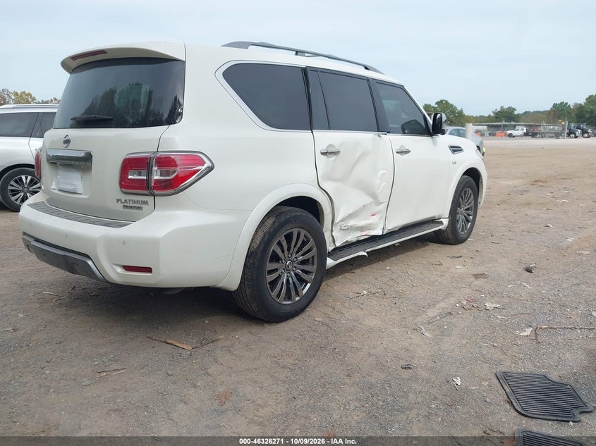 Vin: jn8ay2ne6k9756173, lot: 46826524, nissan armada platinum 20194