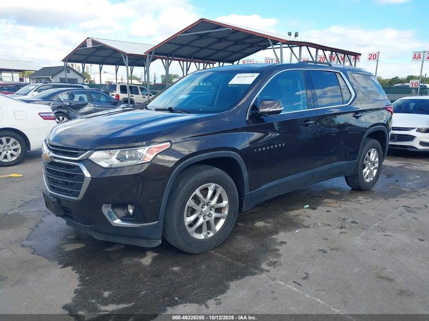 Vin: 1gnevgkw9jj256965, lot: 46826603, chevrolet traverse 1lt 20182