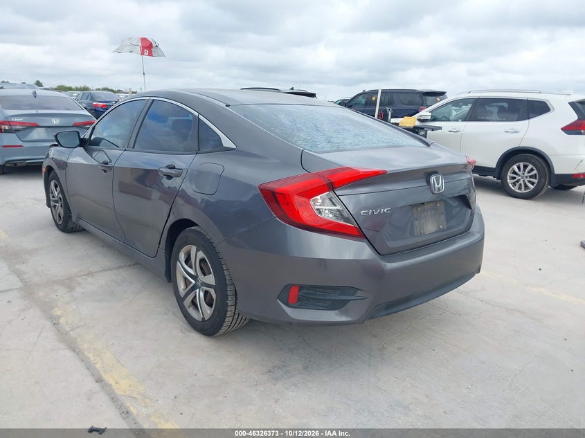 Vin: 19xfc2f5xge006941, lot: 46826626, honda civic lx 20163
