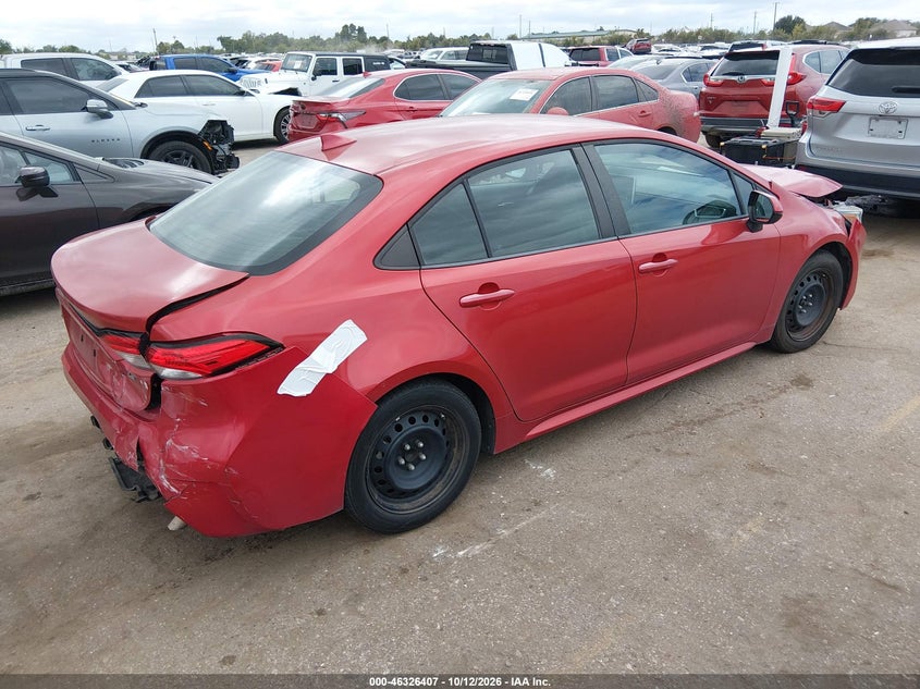 Vin: 5yfeprae8lp064426, lot: 46826660, toyota corolla le 20204