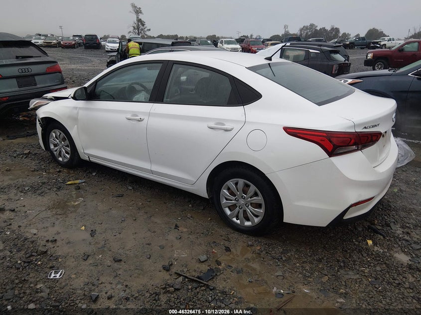 Vin: 3kpc24a3xje010129, lot: 46826728, hyundai accent se 20183