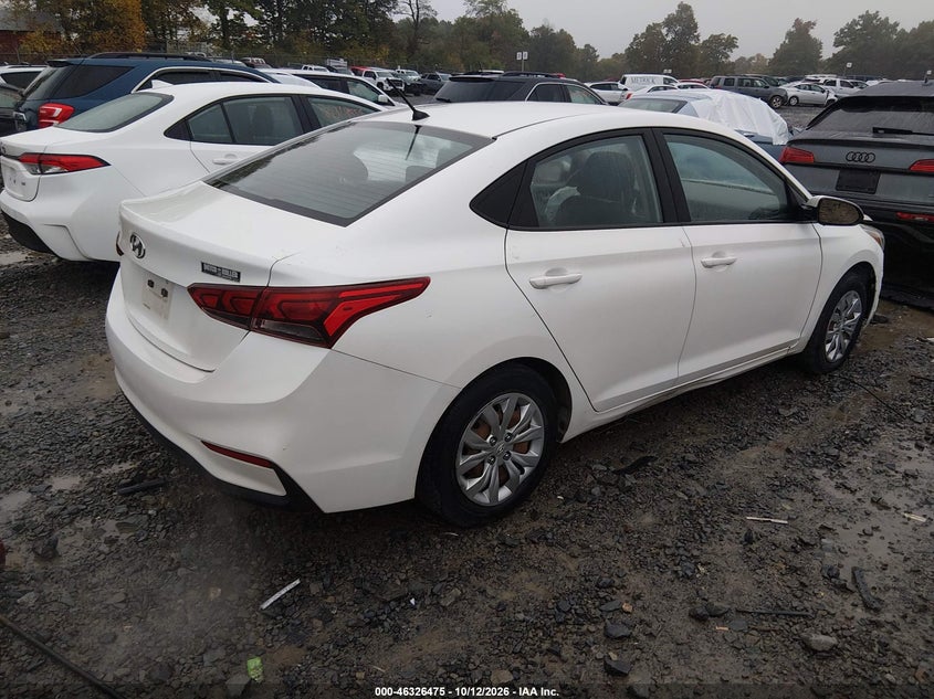 Vin: 3kpc24a3xje010129, lot: 46826728, hyundai accent se 20184