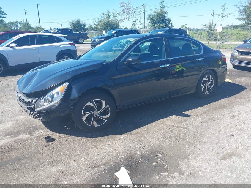 Vin: 1hgcr2f36ha279364, lot: 46826793, honda accord lx 20172