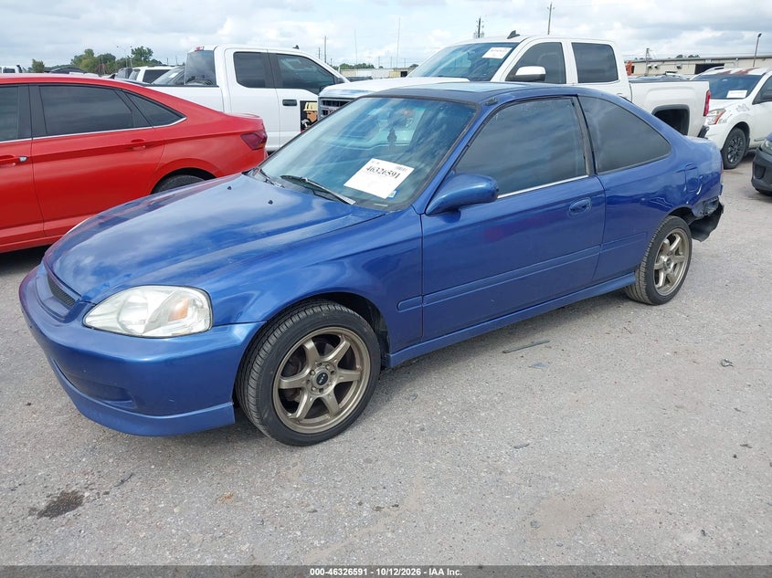 1998 Honda Civic Ex, Левый зад, IAAI, VIN 1HGEJ814XWL123638 — фото 2