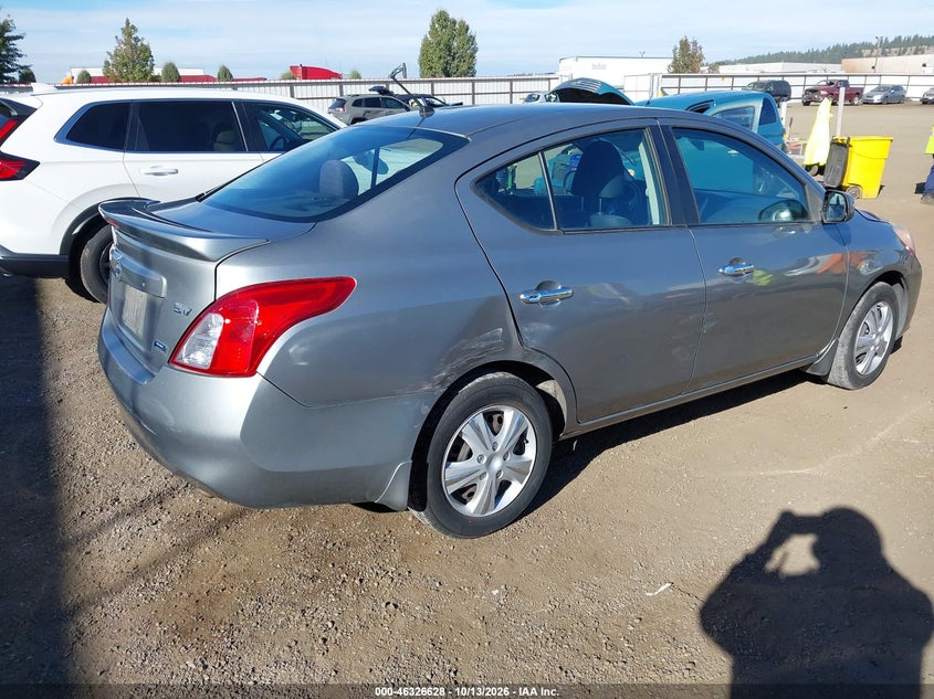 Vin: 3n1cn7ap6dl886307, lot: 46826881, nissan versa 1.6 sv 20134
