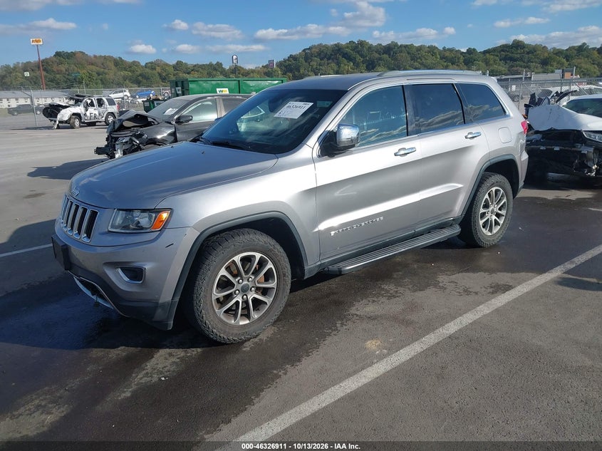 Vin: 1c4rjfbg2ec199513, lot: 46827164, jeep grand cherokee limited 20142