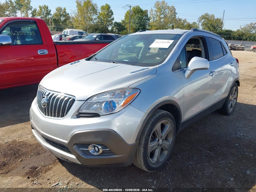 2013 Buick Encore Premium, Rear, IAAI, VIN KL4CJDSB9DB166537 — photo 2
