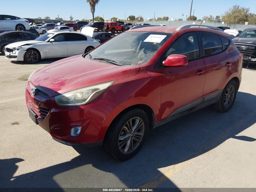 2014 Hyundai Tucson Se, Угон, IAAI, VIN KM8JU3AG4EU840896 — фото 2