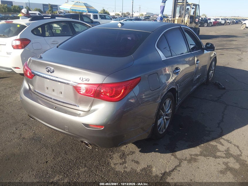Vin: jn1bv7ap8em692882, lot: 46827214, infiniti q50 premium 20144