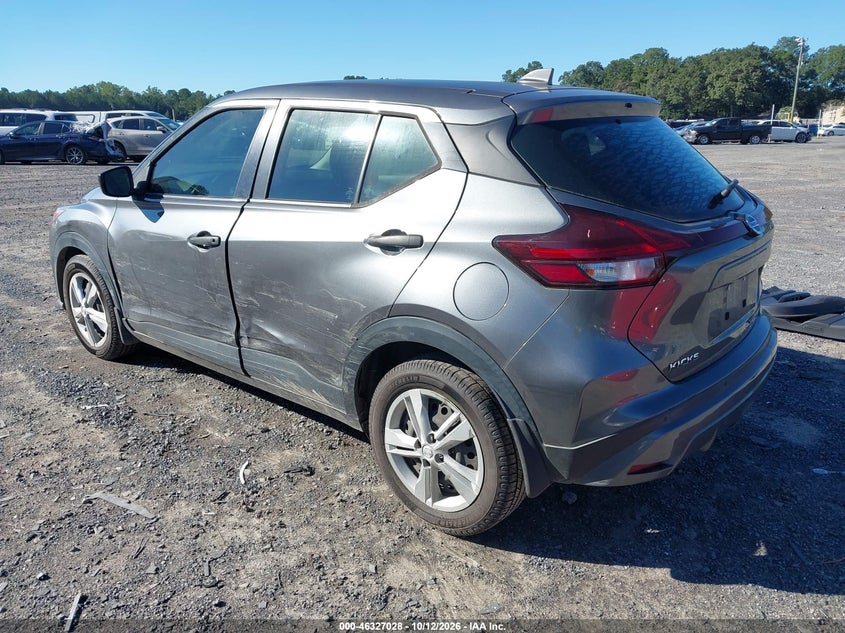 Vin: 3n1cp5bv7ml553447, lot: 46827281, nissan kicks s xtronic cvt 20213