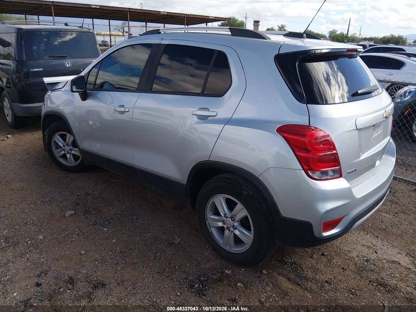 Vin: kl7cjlsm7mb368937, lot: 46827296, chevrolet trax fwd lt 20213