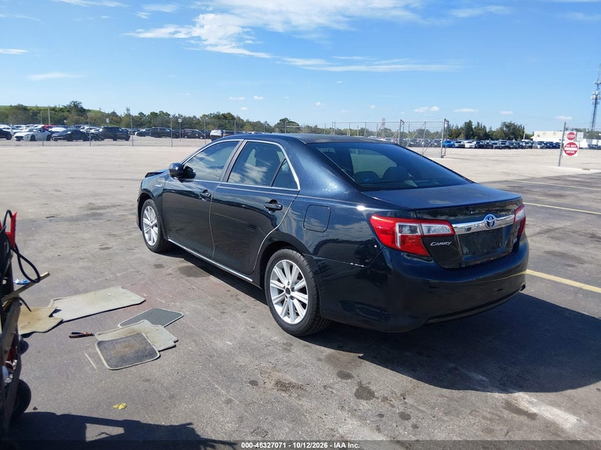 Vin: 4t1bd1fk7du068799, lot: 46827324, toyota camry hybrid xle 20133