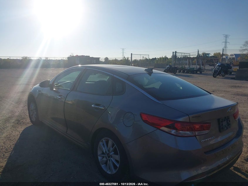 Vin: 5xxgt4l38gg023182, lot: 46827334, kia optima lx 20163
