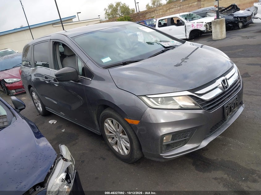 Vin: 5fnrl6h23jb050921, lot: 46827345, honda odyssey lx 20181