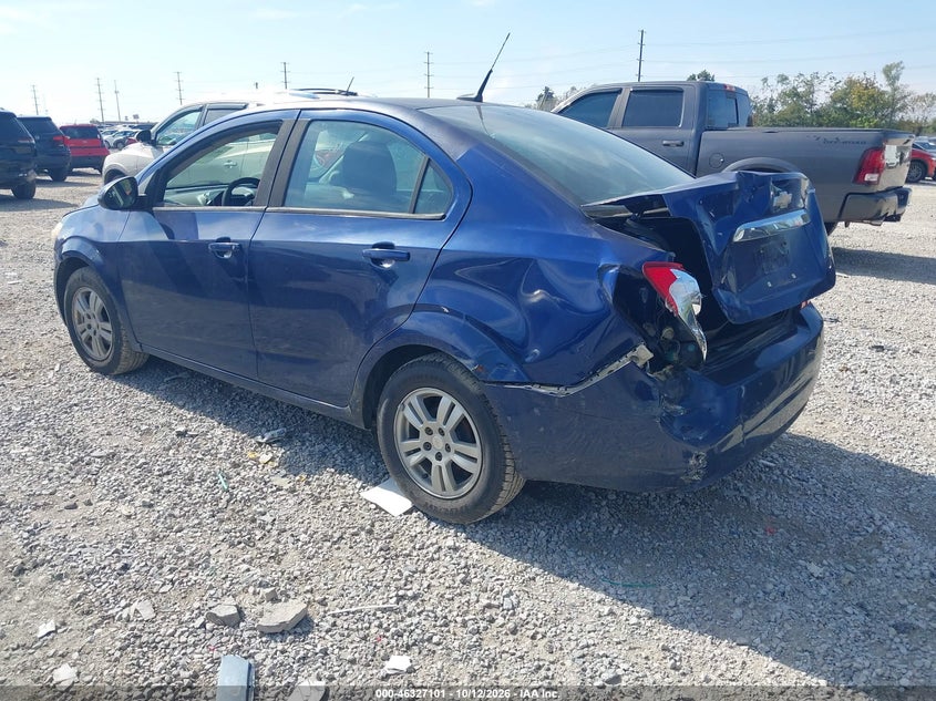 Vin: 1g1jc5sg2d4244923, lot: 46827354, chevrolet sonic lt auto 20133