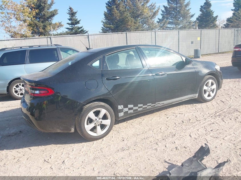 Vin: 1c3cdffa6gd796295, lot: 46827407, dodge dart sxt sport 20164