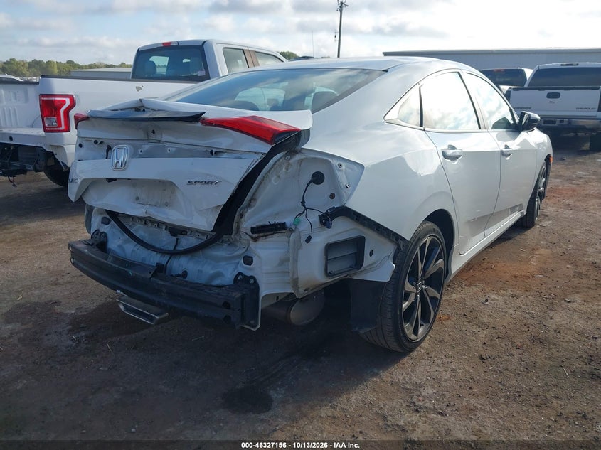 Vin: 2hgfc2f80kh522363, lot: 46827409, honda civic sport 20194