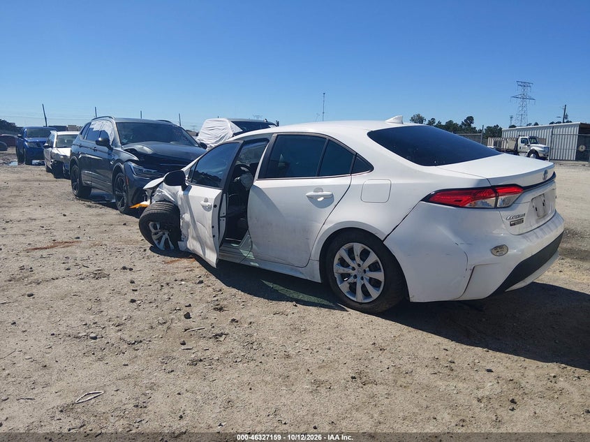 Vin: 5yfepmae4np309017, lot: 46827412, toyota corolla le 20223