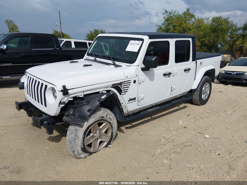 Vin: 1c6hjtag3nl158388, lot: 46827443, jeep gladiator sport s 4x4 20222