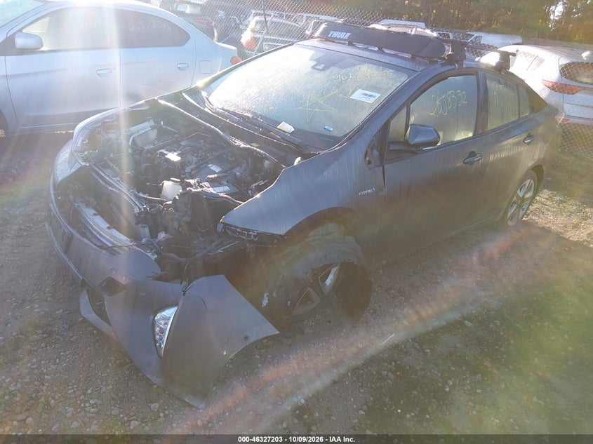2016 Toyota Prius Four Touring, Front End, IAAI, VIN JTDKARFU4G3502846 — photo 2