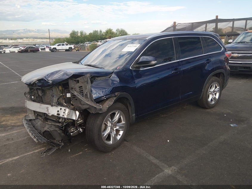 Vin: 5tdykrfh3es016583, lot: 46827499, toyota highlander limited v6 20142