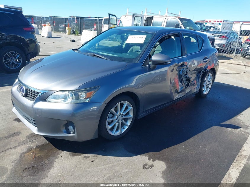 Vin: jthkd5bh5c2114919, lot: 46827554, lexus ct 200h premium 20122