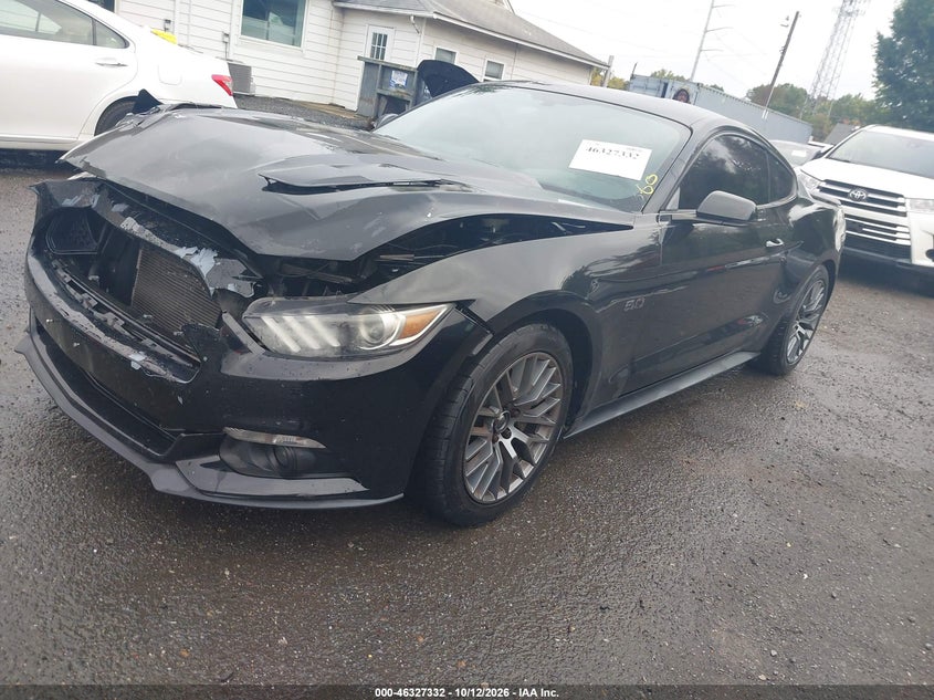 Vin: 1fa6p8cf1f5312446, lot: 46827585, ford mustang gt premium 20152