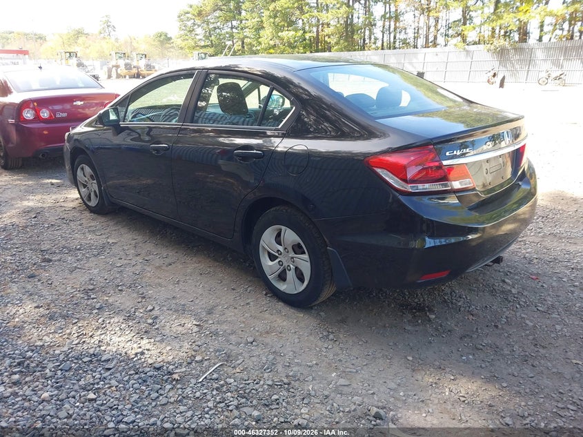 Vin: 19xfb2f58fe072518, lot: 46827605, honda civic lx 20153