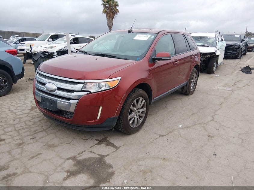 Vin: 2fmdk3jc8eba64956, lot: 46827664, ford edge sel 20142
