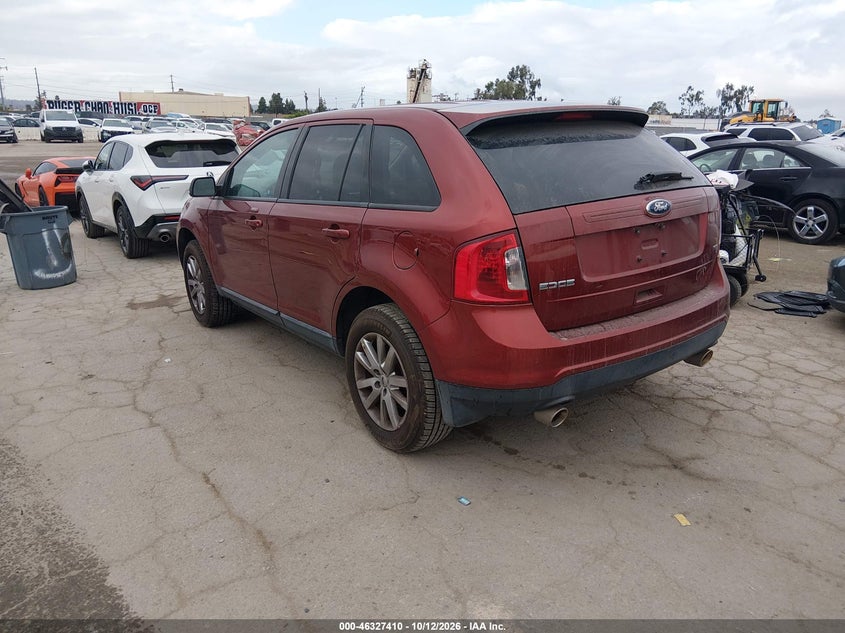Vin: 2fmdk3jc8eba64956, lot: 46827664, ford edge sel 20143