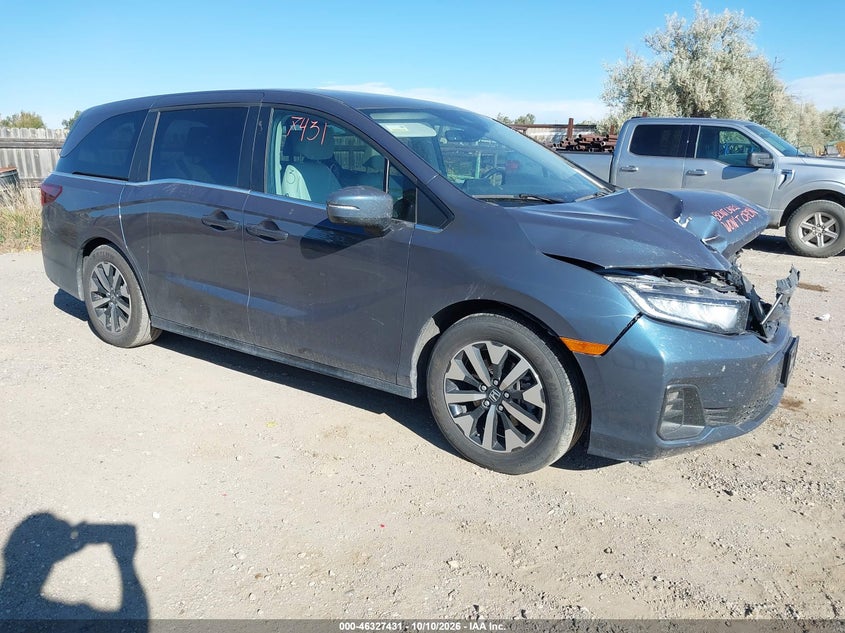 Vin: 5fnrl6h61sb058701, lot: 46827684, honda odyssey ex-l 20251