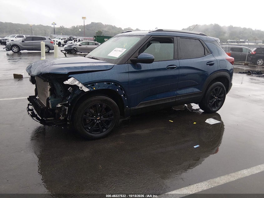 Vin: kl79mrsl3mb079033, lot: 46827785, chevrolet trailblazer awd lt 20212