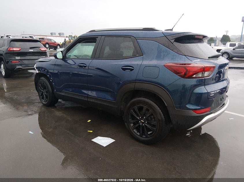 Vin: kl79mrsl3mb079033, lot: 46827785, chevrolet trailblazer awd lt 20213