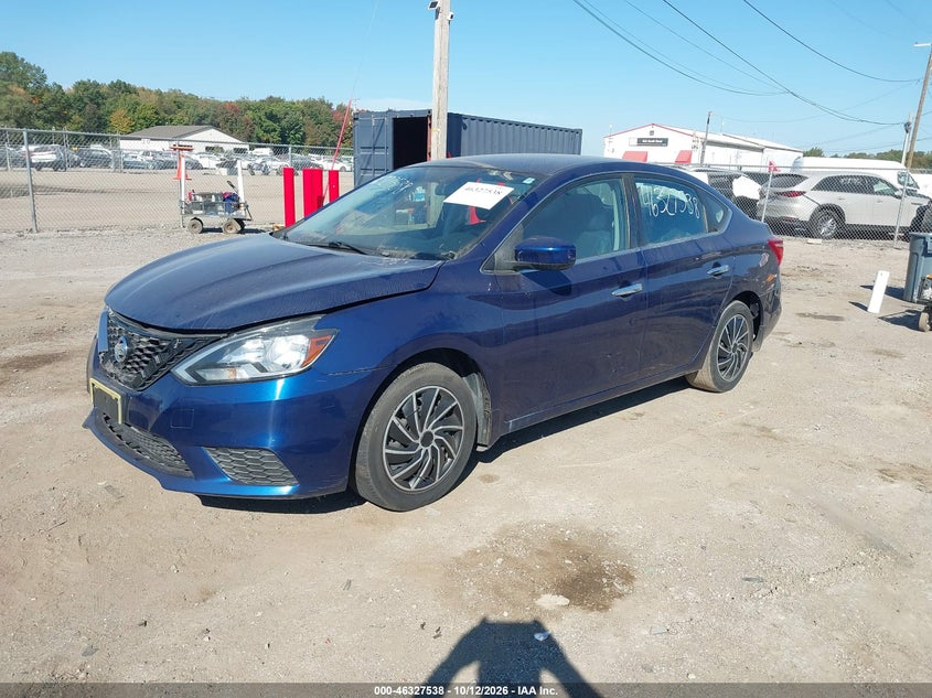 Vin: 3n1ab7ap5hy237526, lot: 46827791, nissan sentra s 20172