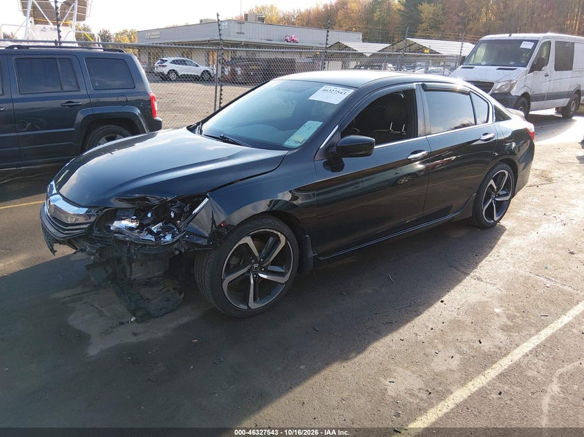 Vin: 1hgcr2f56ga117038, lot: 46827796, honda accord sport 20162