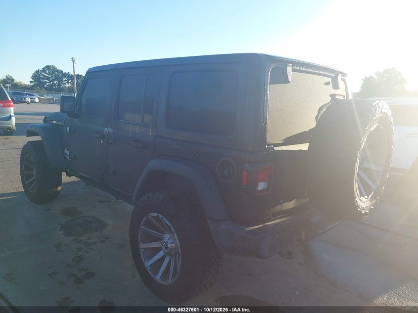 Vin: 1c4hjxdn0kw689679, lot: 46827854, jeep wrangler unlimited sport s 4x4 20193