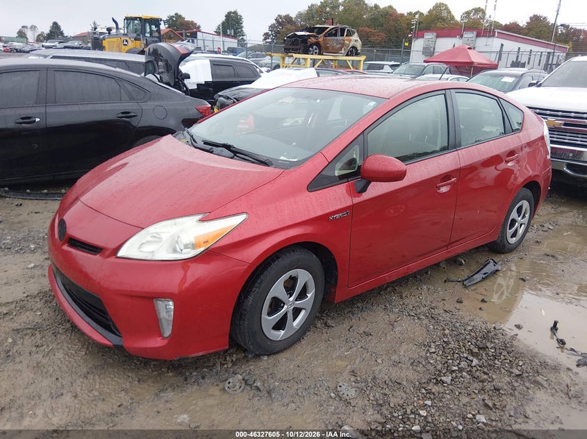 Vin: jtdkn3du5d1704171, lot: 46827858, toyota prius two 20132