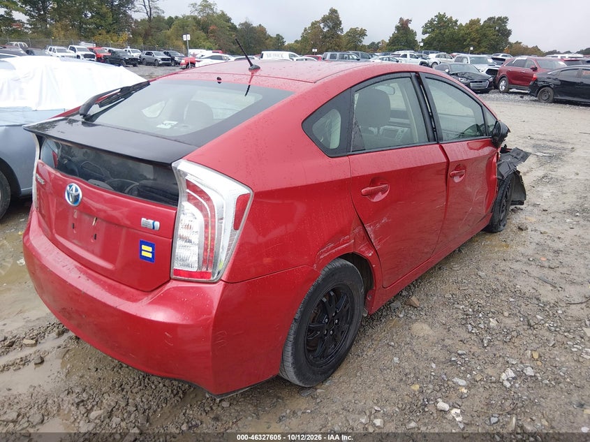 Vin: jtdkn3du5d1704171, lot: 46827858, toyota prius two 20134