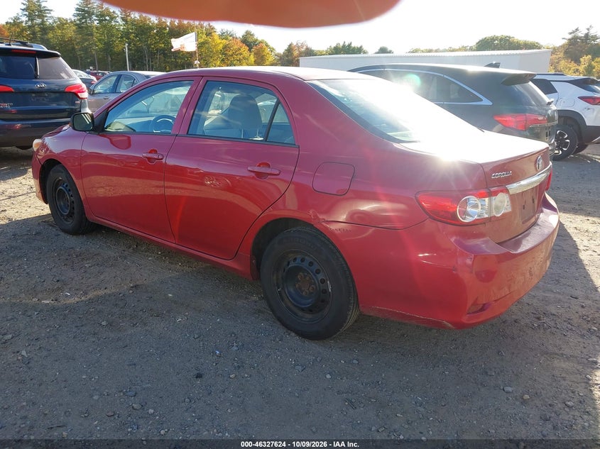 Vin: 2t1bu4ee7dc121256, lot: 46827877, toyota corolla l 20133