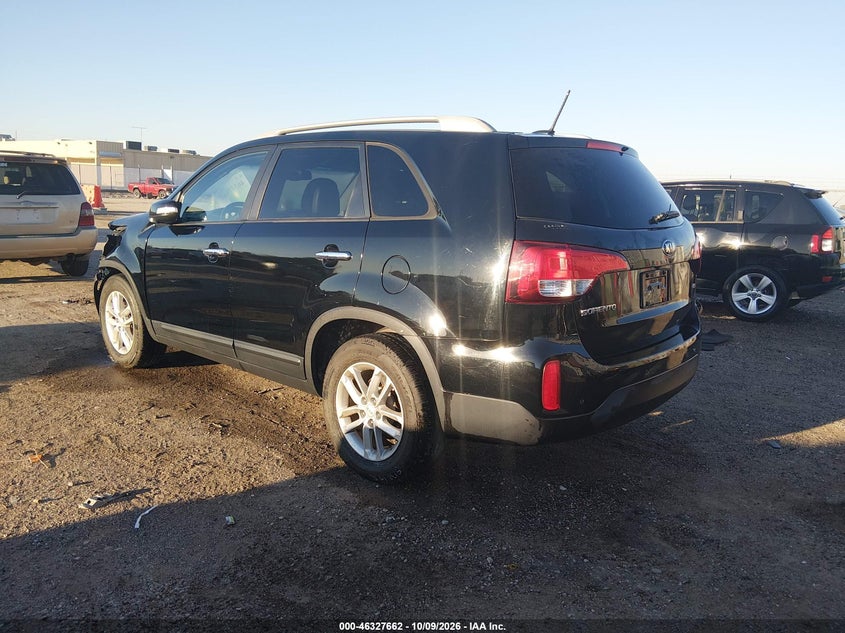 Vin: 5xykt4a6xfg634882, lot: 46827915, kia sorento lx 20153